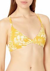 Roxy Women's Standard Print Beach Classics Fashion Fixed Tri Swim Top  M
