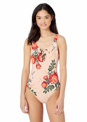 Roxy Women's Printed Beach Classic Fashion One Piece Swimsuit  M