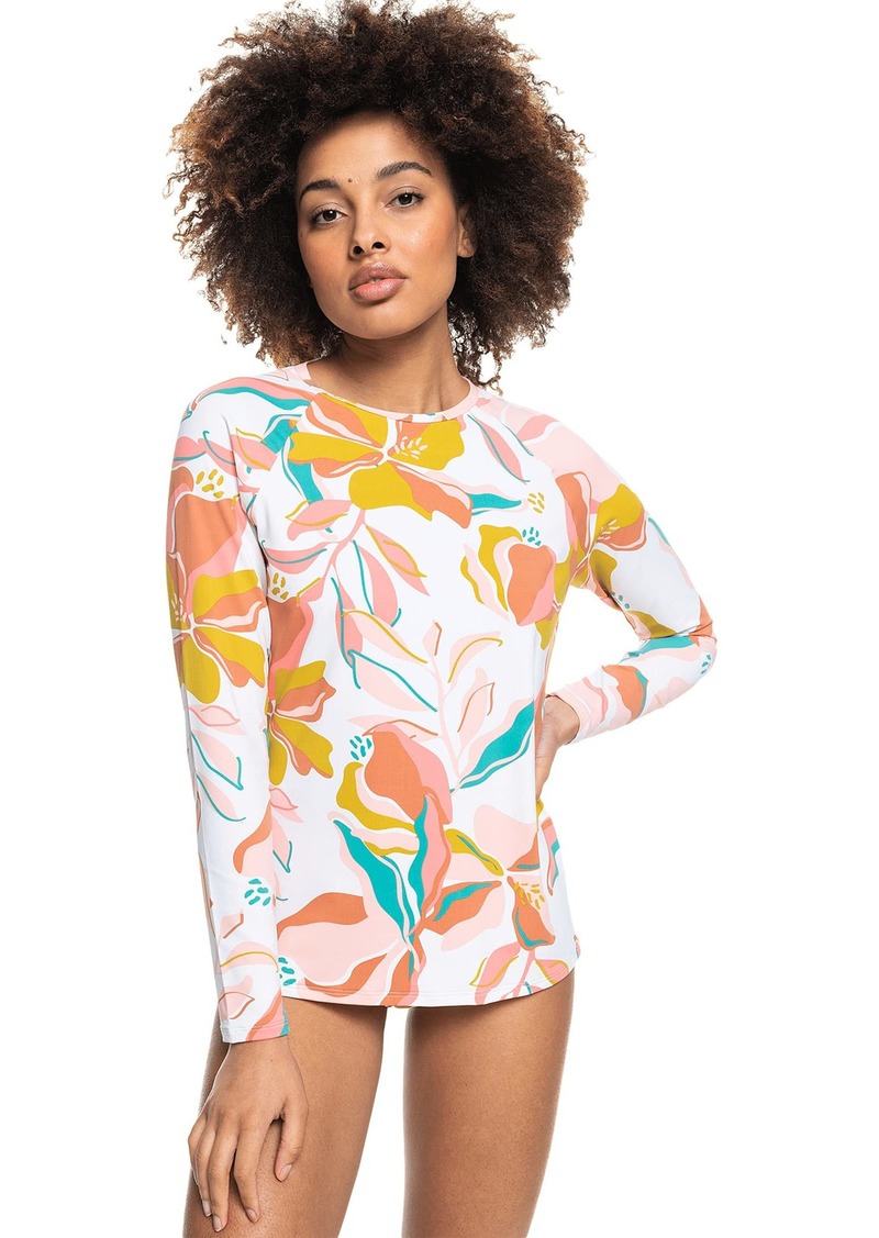 Roxy Women's Standard Beach Classics Long Sleeve Rashguard  S