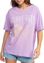 Roxy Women's Sunny Days Short Sleeve T-Shirt, Small, Gray