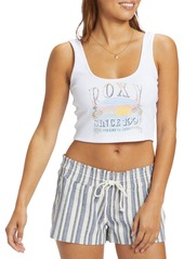 Roxy Women's Sunrise to Sunset Dive In Tank Top, Large, White