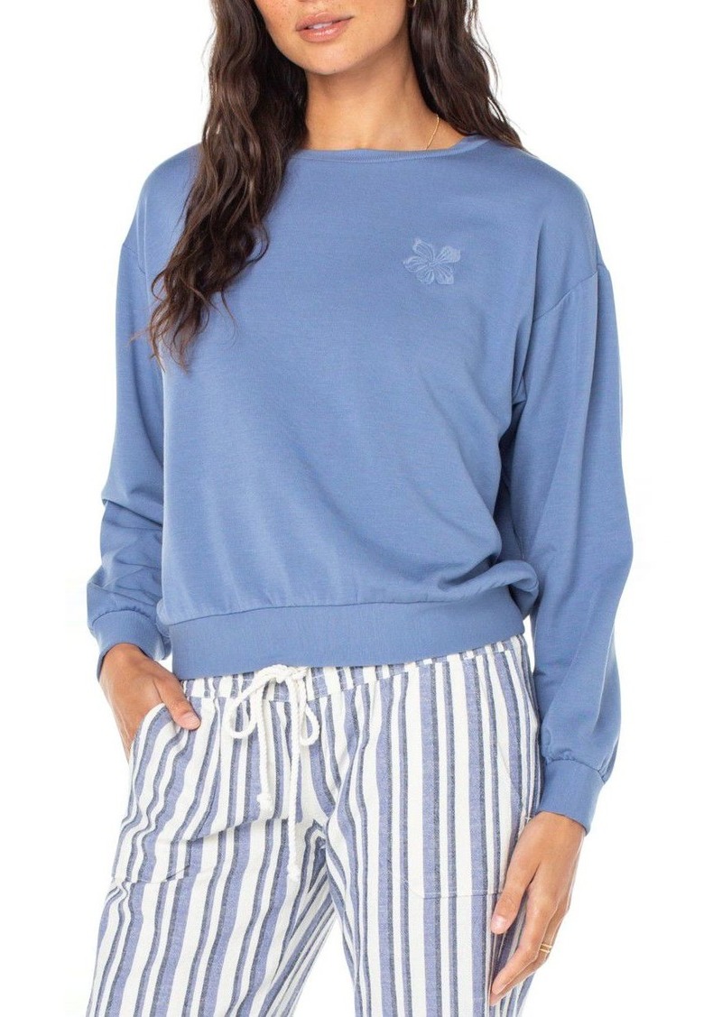 Roxy Women's Surfing By Moonlight Sweater, Small, Blue