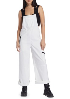 Roxy x Chloe Kim Insulated Cargo Overalls in Snow White at Nordstrom Rack