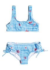 Girl's Roxy Kids' Vichy Paradise Two-Piece Swimsuit