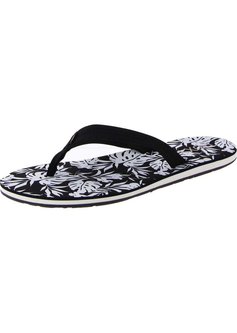 Roxy Vista Loreto Womens Slip On Printed Flip-Flops