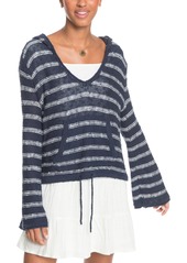 Roxy Hang With You Stripes Pullover in Mood Indigo Will Stripes at Nordstrom