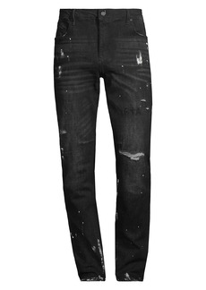 RtA Blayton Splatter Stretch Jeans