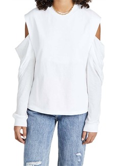 RtA Capucine Long Sleeve Tee In White