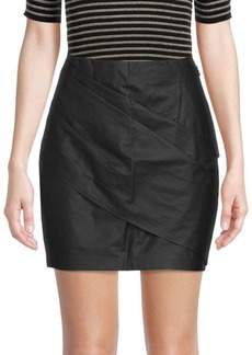 RtA Cheyenne Faux Leather Mini Skirt