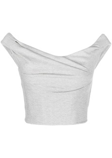 RtA cowl-neck cropped top