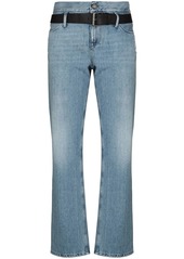 RtA Dexter belted straight leg jeans