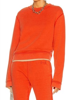 RtA Emilia Sweatshirt In Faded Orange