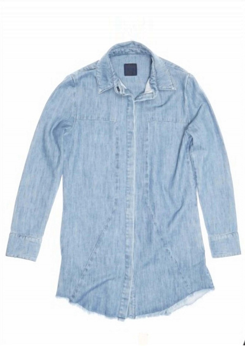 RtA Genevieve Industrial Shirt Dress In Denim