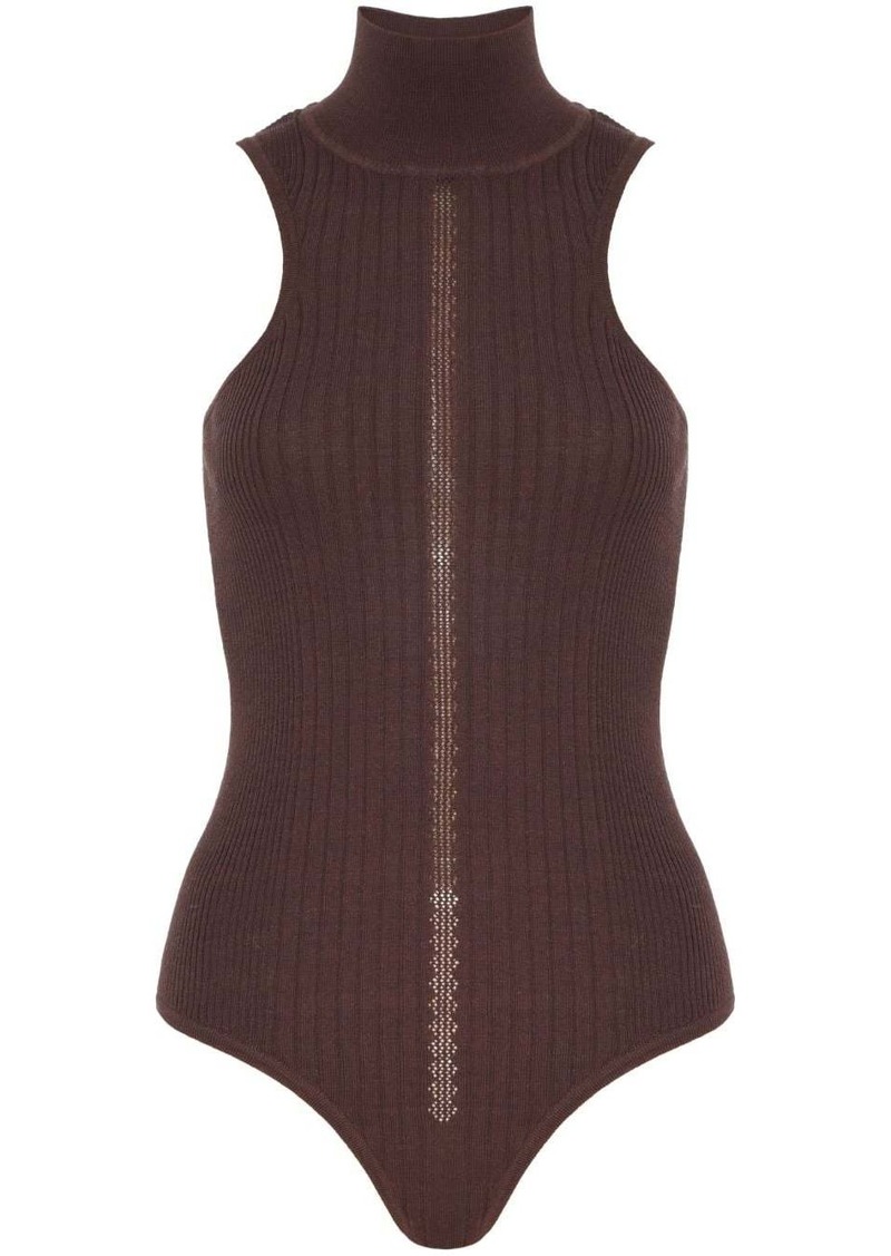 RtA high-neck knitted bodysuit