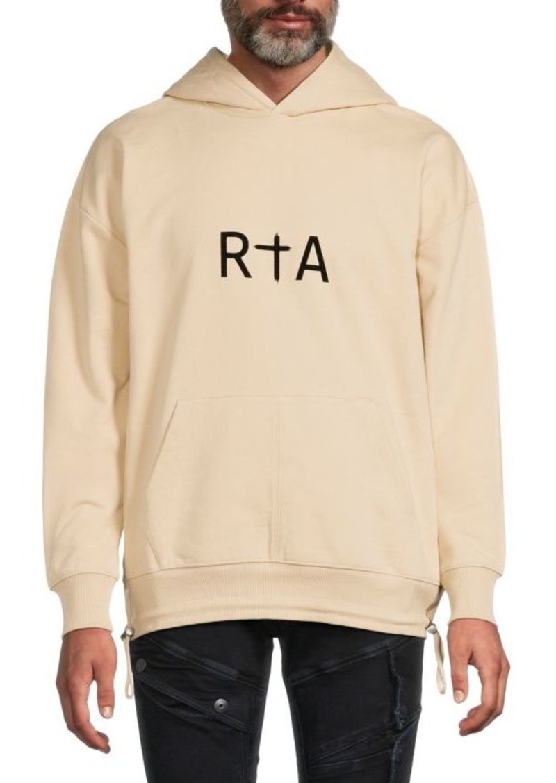 RtA Logo Drop Shoulder Hoodie