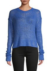 RtA Long-Sleeve Metallic Sweater