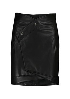 RtA Paloma faux-leather miniskirt