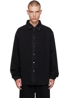 RTA Black Faded Denim Shirt