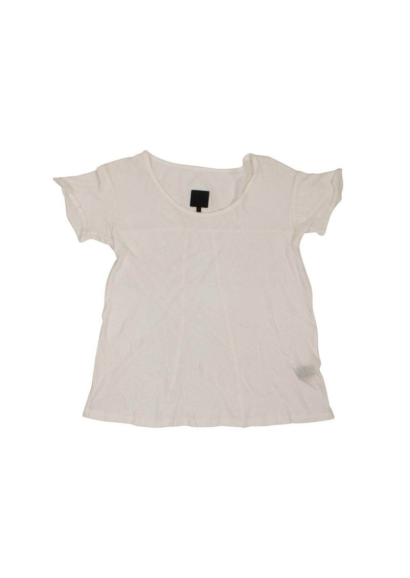 Rta Cotton 'Jewel' Short Sleeves T-Shirt - White