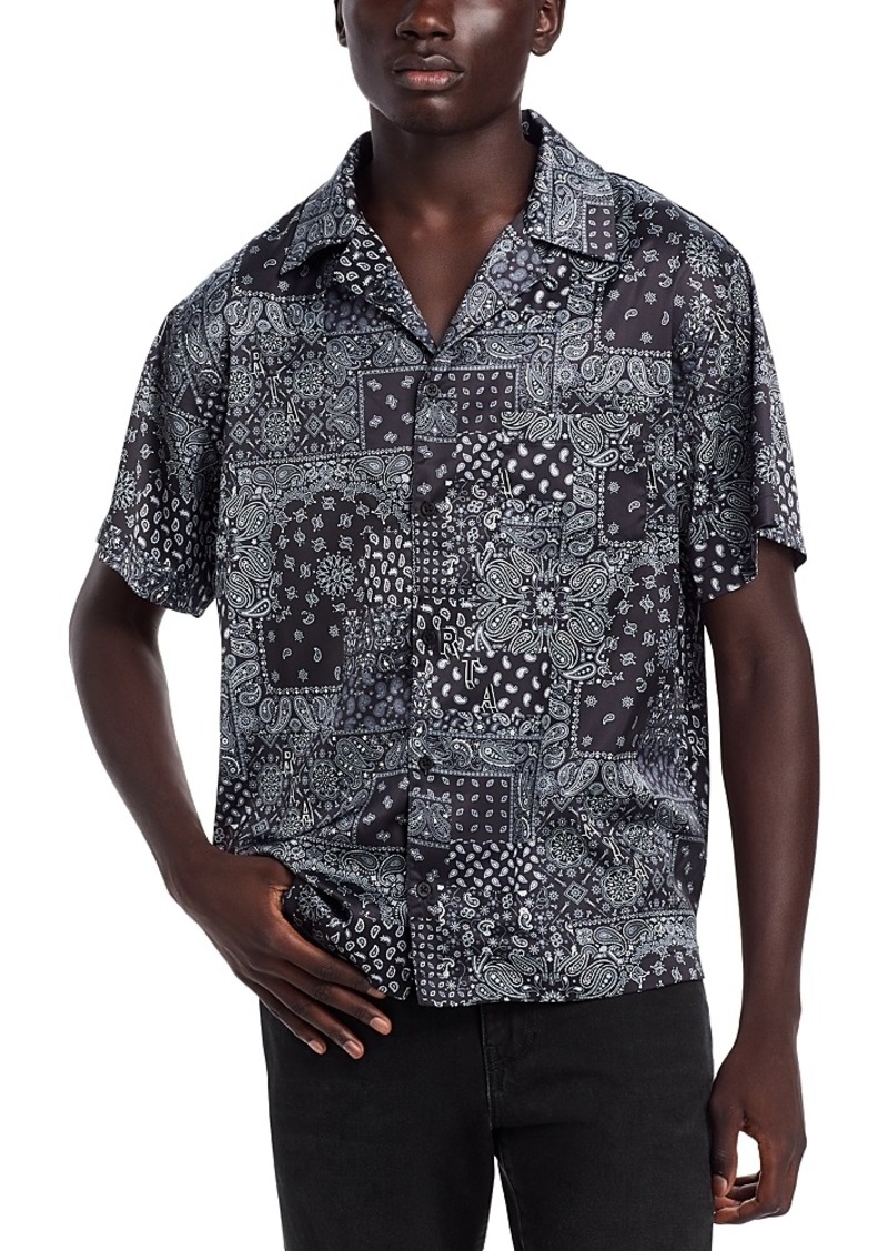 Rta George Regular Fit Short Sleeve Camp Shirt