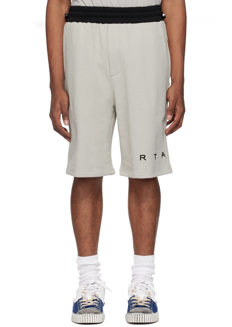 RTA Gray Flocked Shorts