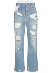RtA Kallan distressed straight-leg jeans