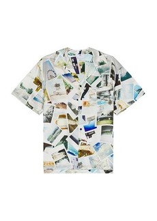 RTA Silk Print Short Sleeve Shirt
