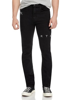 Rta Slim Fit Logo Jeans in Black Stone