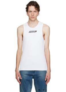 RTA White Racerback Tank Top