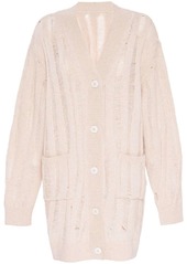 RtA wool-cashmere blend long cardigan