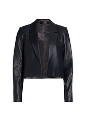 RtA Wynn Cropped Leather Jacket
