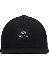 RVCA Men's Black Square Snapback Hat - Black