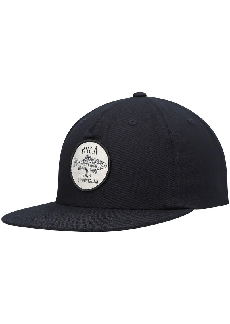 Men's Rvca Black Horton Sport Snapback Hat - Black