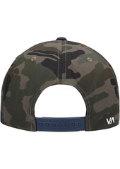 Men's Rvca Camo, Navy Twill Ii Snapback Hat - Camo, Navy