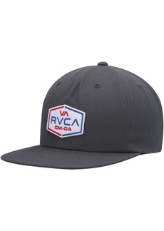 Men's Rvca Charcoal Layover Snapback Hat - Charcoal