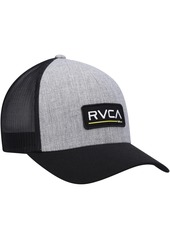 Men's Rvca Heathered Gray Hyl Ticket Iii Trucker Snapback Hat - Heathered Gray