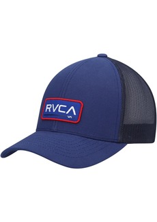 Men's Rvca Navy Myv Ticket Iii Trucker Snapback Hat - Navy