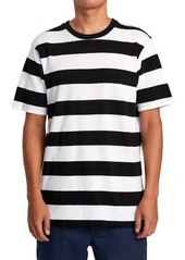 RVCA 16 Tons Stripe T-Shirt in Black at Nordstrom