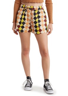 RVCA Cusco Linen & Cotton Shorts in Beige Multi at Nordstrom Rack