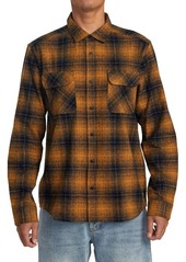 RVCA Dayshift Gradient Check Flannel Button-Up Shirt