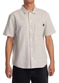 RVCA Dayshift Stripe II Short Sleeve Button-Up Shirt