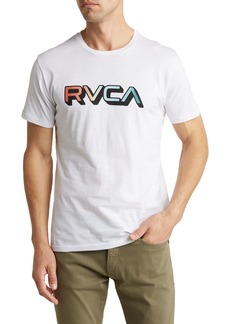 RVCA Gradient Short Sleeve T-Shirt in White at Nordstrom Rack