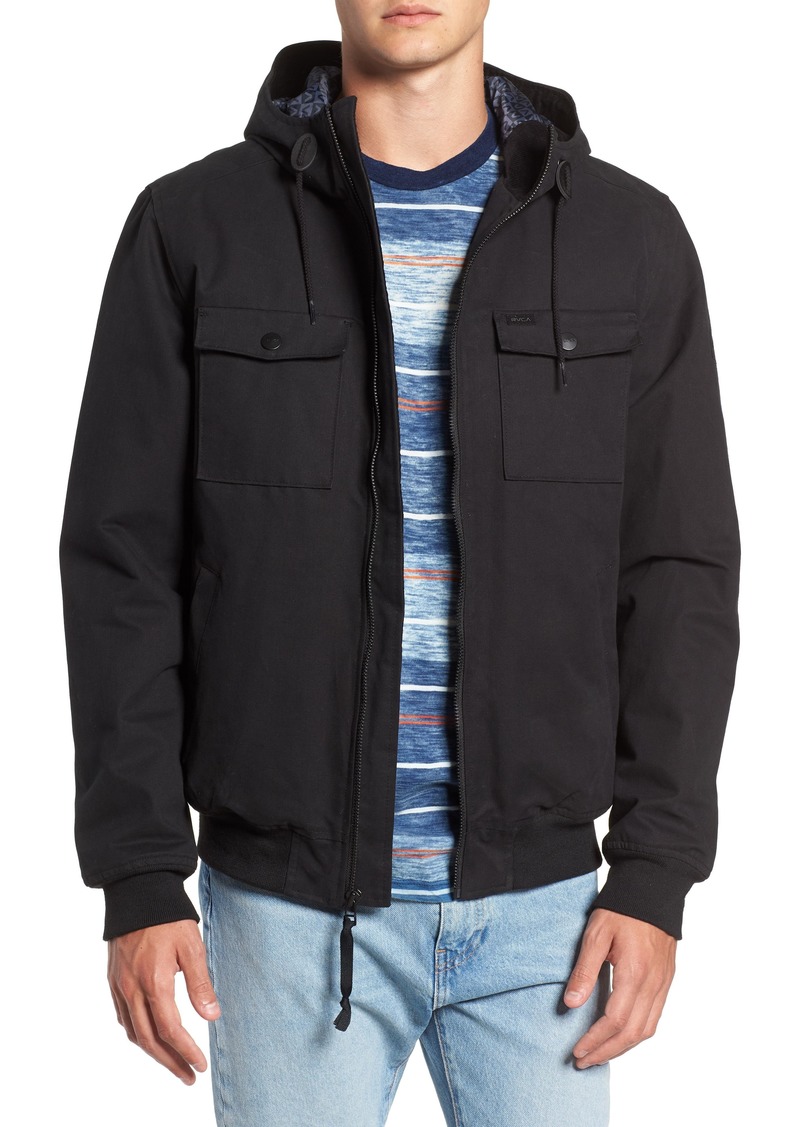 rvca hooded bomber ii