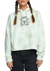 RVCA In the Air Venice Tie Dye Cotton Logo Graphic Hoodie