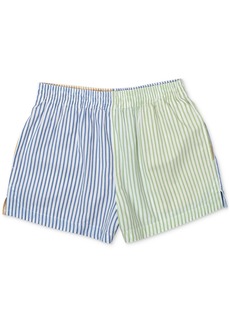 Rvca Juniors' Cotton Sawyer Stripe High-Rise Shorts - Multi