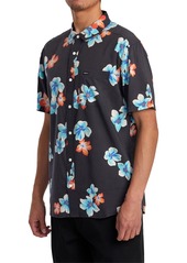 Rvca Men's Anytime Short Sleeve Shirt - Garage Blue