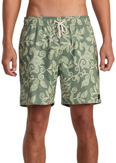 Rvca Men's Barnes Elastic Drawcord Board Shorts - Surplus