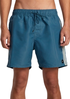 Rvca Men's Breakout Elastic Waist Shorts - Duck Blue
