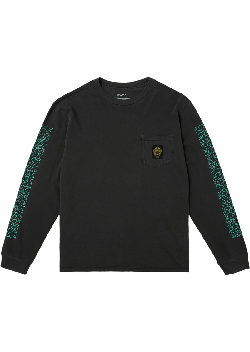 Rvca Men's Redondo Totem Long Sleeve T-shirt - Black