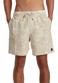 Rvca Men's Va Elastic Waist Shorts - Natural